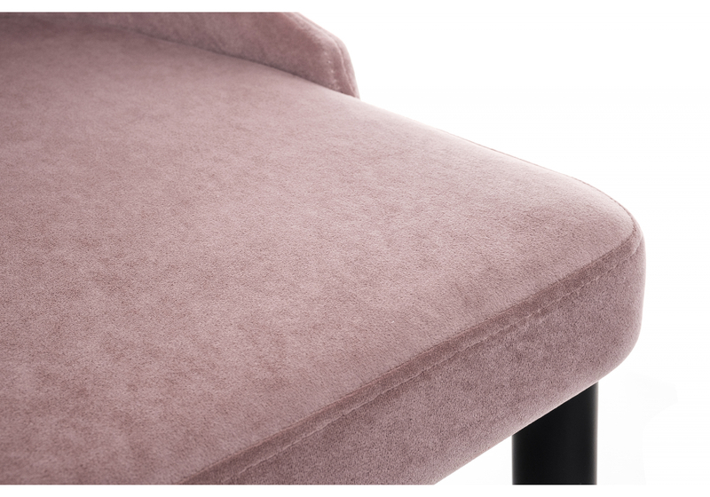 Стул на металлокаркасе, Kora light purple / black