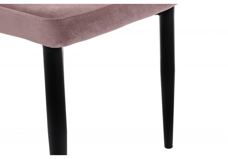 Стул на металлокаркасе, Kora light purple / black