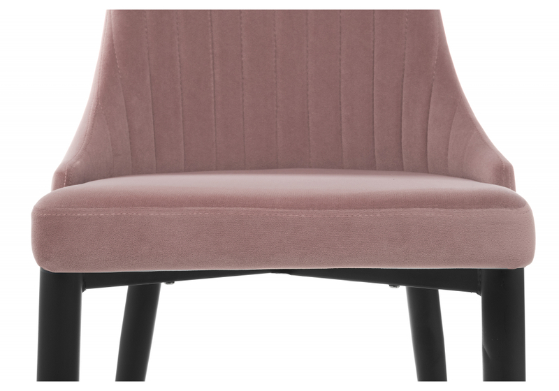 Стул на металлокаркасе, Kora light purple / black