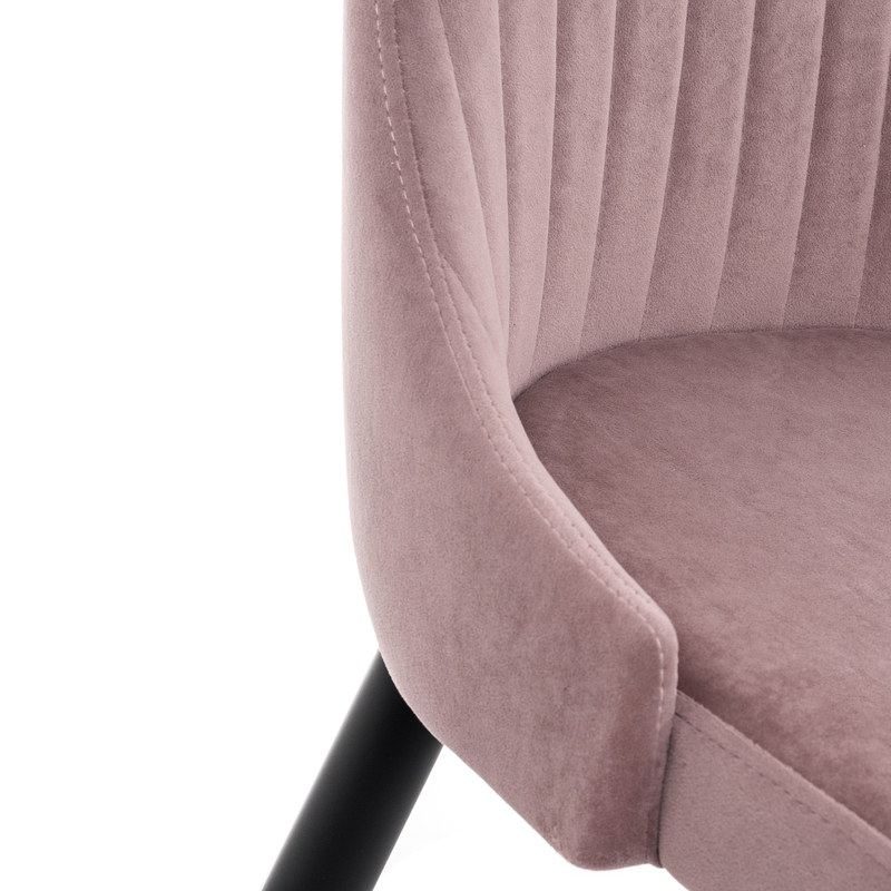 Стул на металлокаркасе, Kora light purple / black