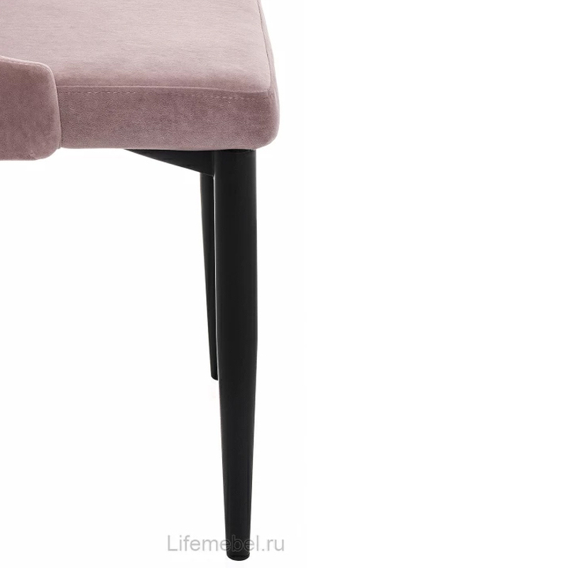 Стул на металлокаркасе, Kora light purple / black