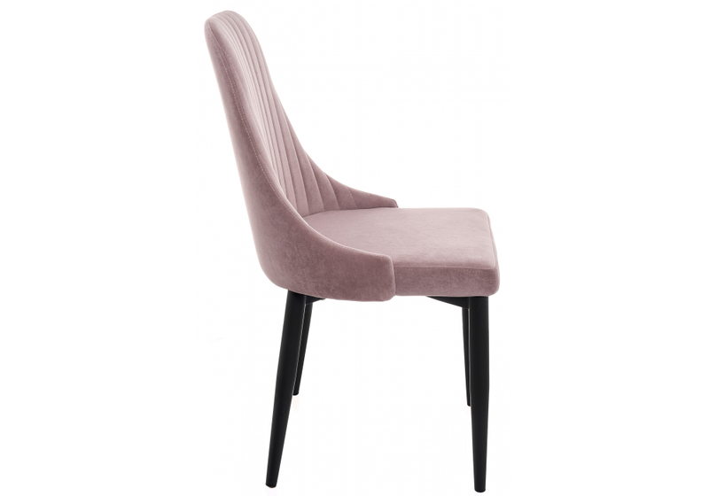 Стул на металлокаркасе, Kora light purple / black