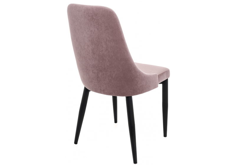 Стул на металлокаркасе, Kora light purple / black