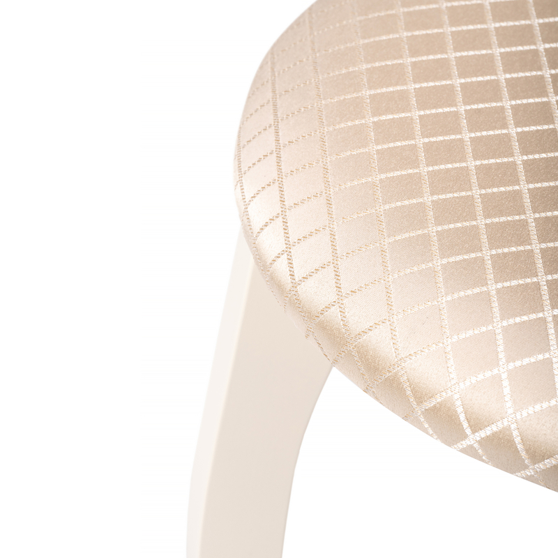 Стул деревянный, Айра молочный / ромб