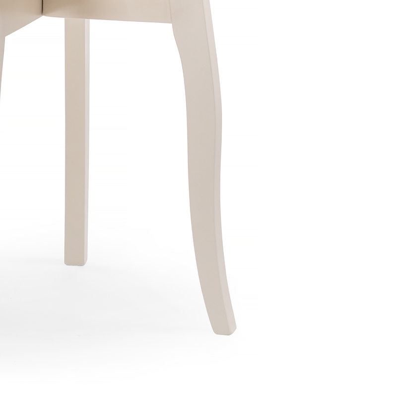 Стул деревянный, Айра молочный / ромб