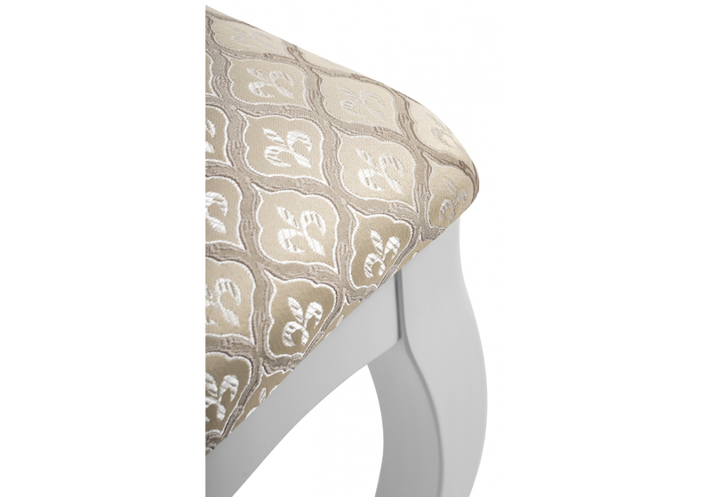 Стул деревянный, Луиджи белый / бежевый