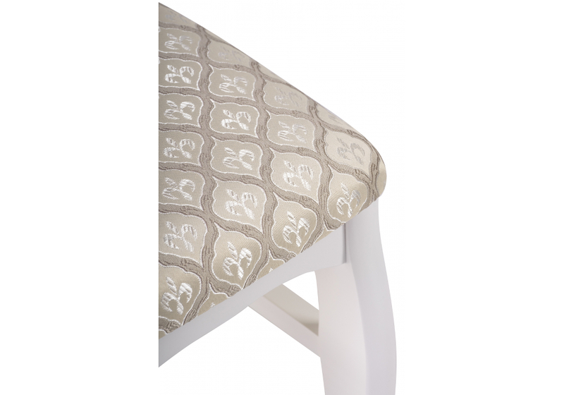 Стул деревянный, Киприан белый / бежевый