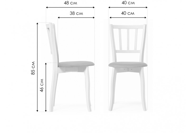 Стул деревянный, Айра орех / коричневый