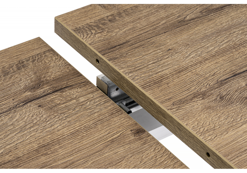 Стол деревянный, Макта 140 дуб велингтон / черный матовый