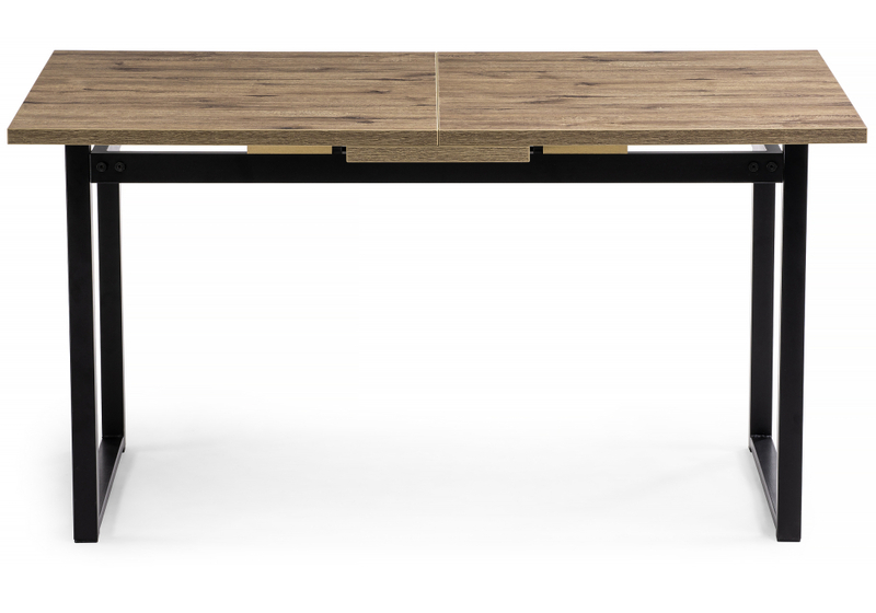 Стол деревянный, Макта 140 дуб велингтон / черный матовый