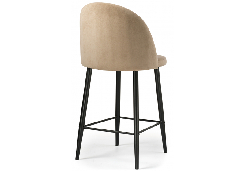 Барный стул, Амизуре бежевый / черный матовый