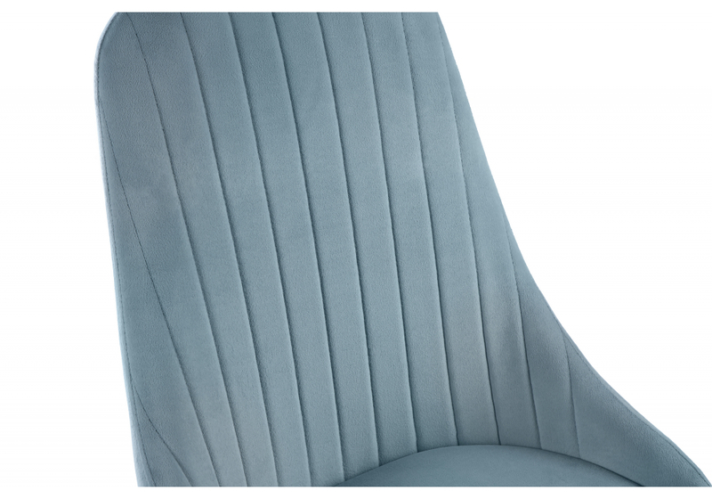 Стул на металлокаркасе, Kora light blue / black