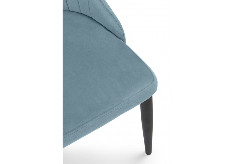 Стул на металлокаркасе, Kora light blue / black