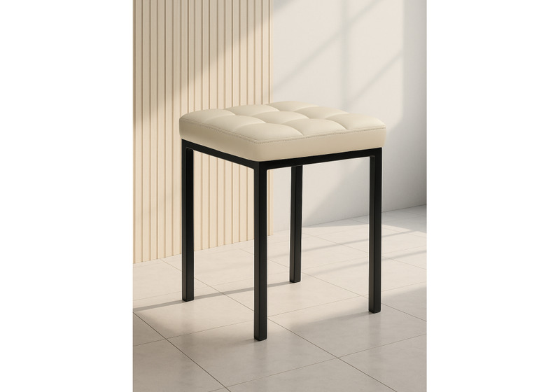 Табурет, Байя  кожзам d1 / черный матовый