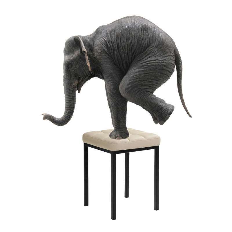 Табурет, Байя  кожзам d1 / черный матовый