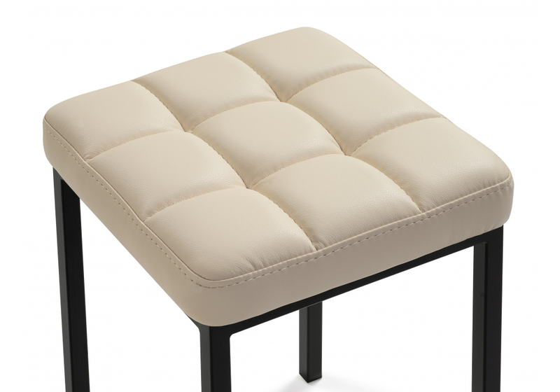 Табурет, Байя  кожзам d1 / черный матовый