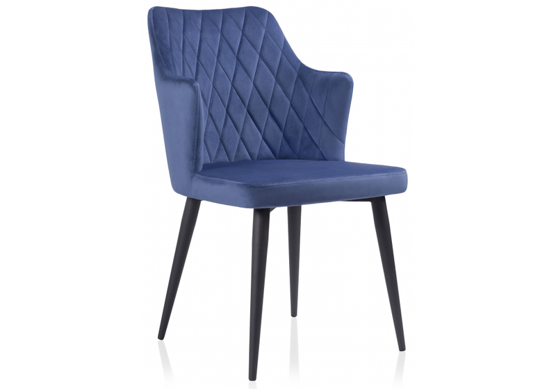 Стул на металлокаркасе, Velen dark blue