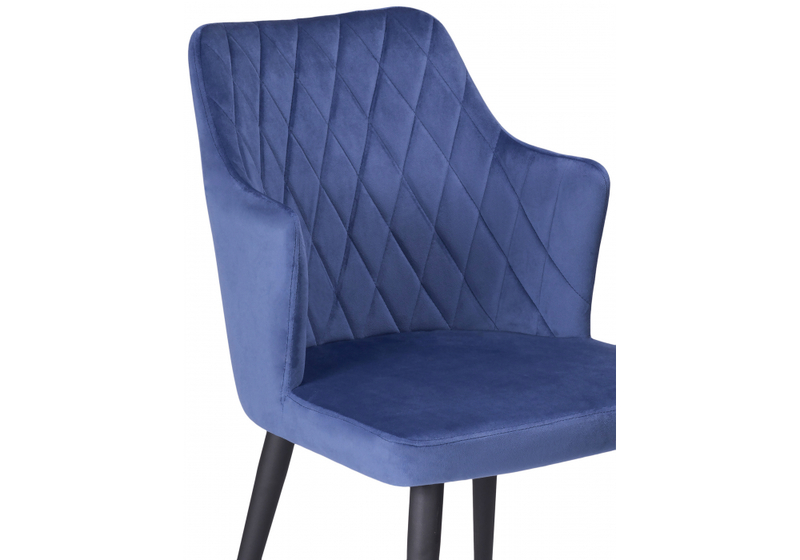 Стул на металлокаркасе, Velen dark blue