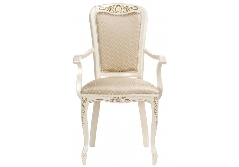 Стул деревянный, Клето патина золото / ромб