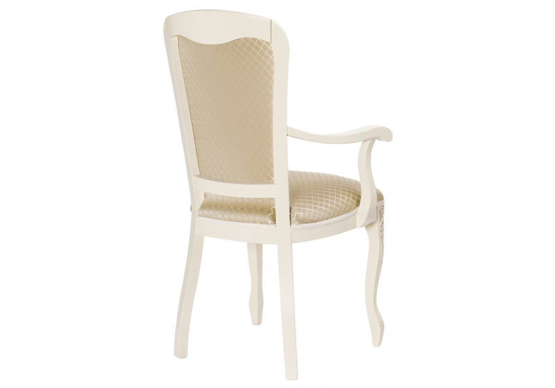 Стул деревянный, Клето патина золото / ромб