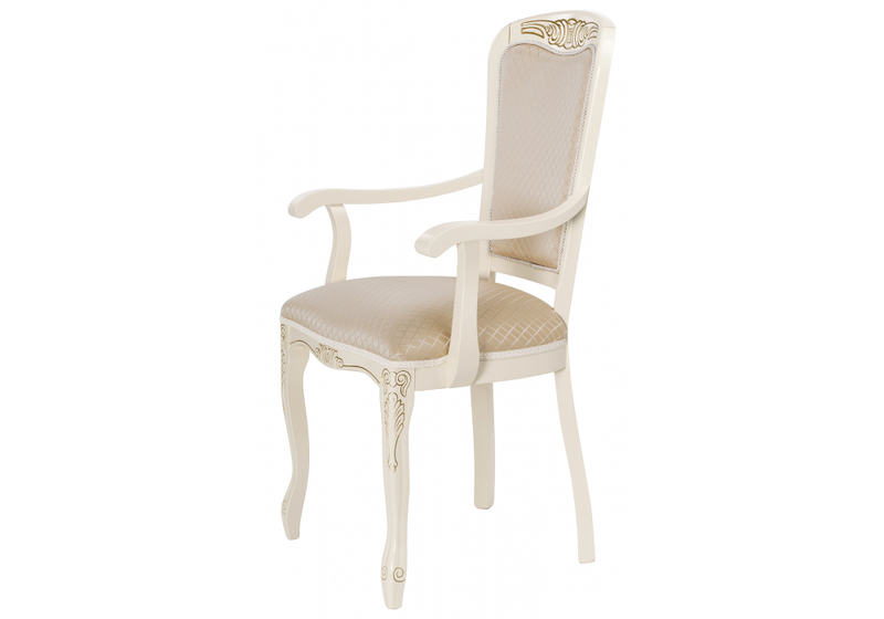 Стул деревянный, Клето патина золото / ромб