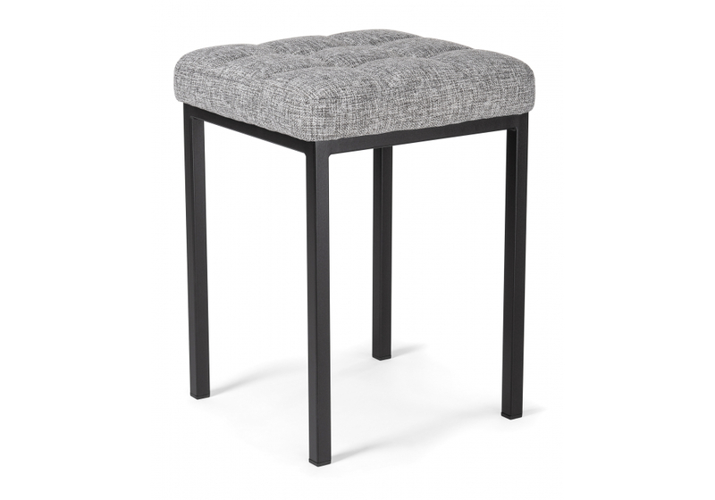 Табурет, Байя рогожка графит / черный матовый