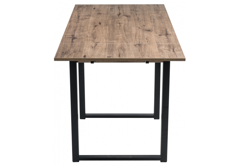 Стол деревянный, Форли дуб велингтон / черный матовый