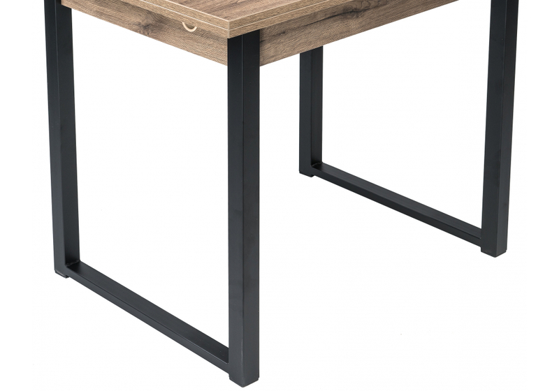 Стол деревянный, Форли дуб велингтон / черный матовый