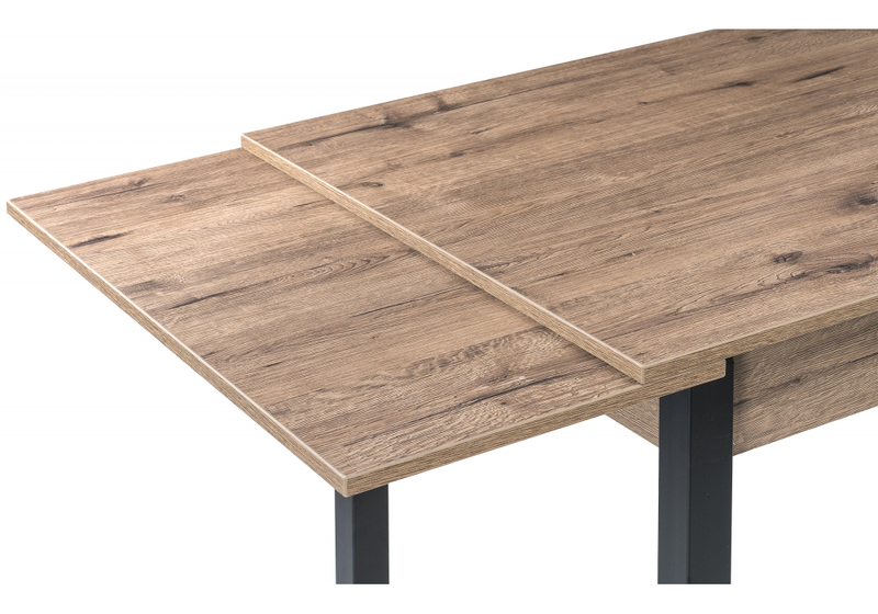 Стол деревянный, Форли дуб велингтон / черный матовый