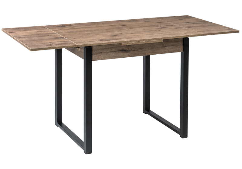 Стол деревянный, Форли дуб велингтон / черный матовый