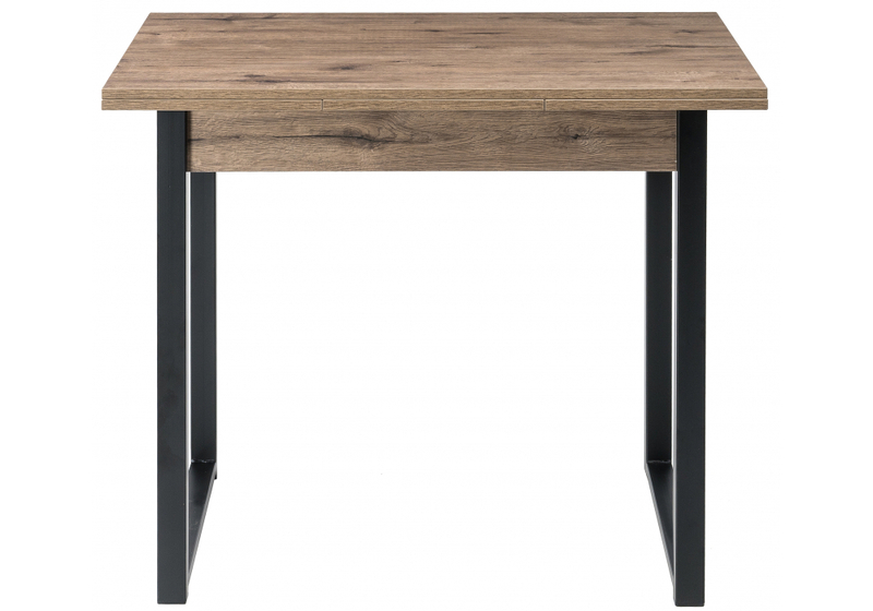 Стол деревянный, Форли дуб велингтон / черный матовый