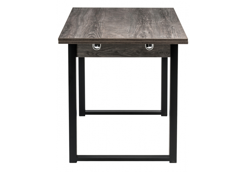 Стол деревянный, Форли дуб рошелье / черный матовый