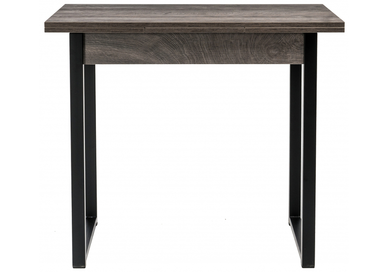 Стол деревянный, Форли дуб рошелье / черный матовый