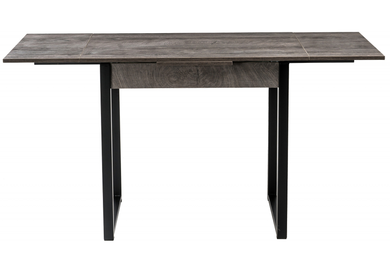 Стол деревянный, Форли дуб рошелье / черный матовый