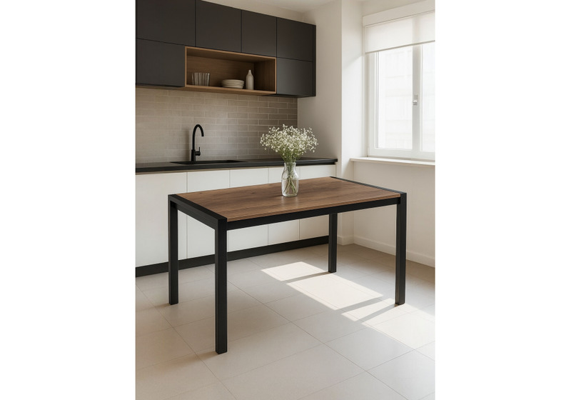 Стол деревянный, Центавр велингтон / черный матовый