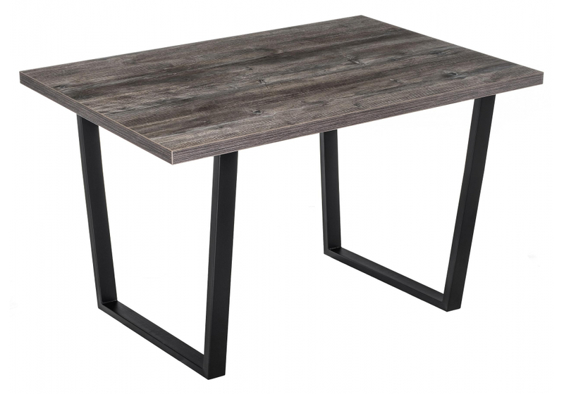 Стол деревянный, Эльпатия 110 дуб рошелье / черный матовый