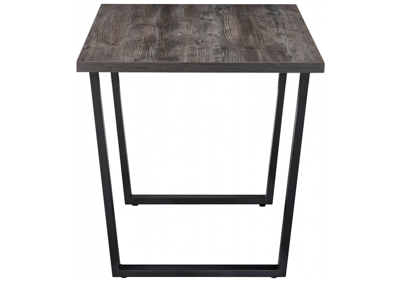 Стол деревянный, Эльпатия 110 дуб рошелье / черный матовый