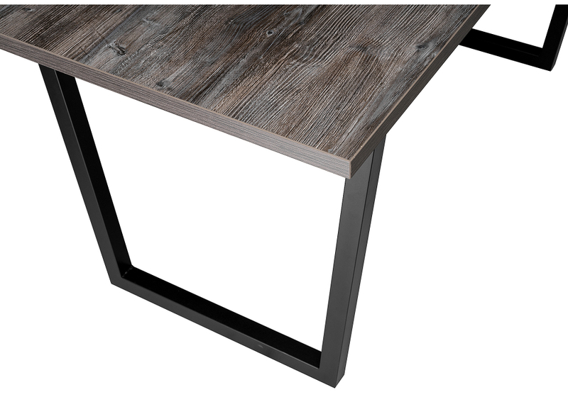 Стол деревянный, Эльпатия 150 дуб рошелье / черный матовый