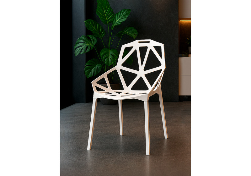 Пластиковый стул, One PC-015 белый