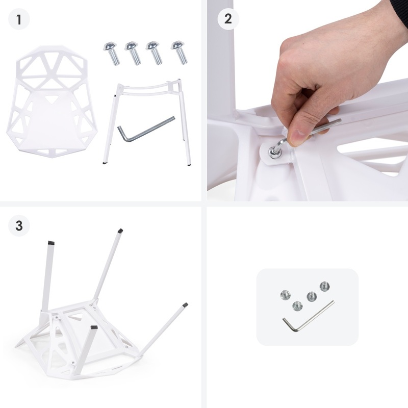 Пластиковый стул, One PC-015 белый