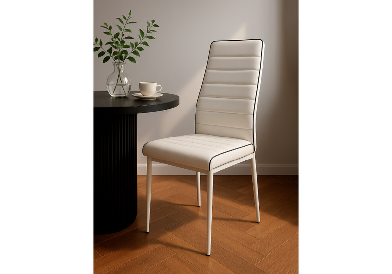 Стул на металлокаркасе, на металлокаркасе DC2-001 white / black