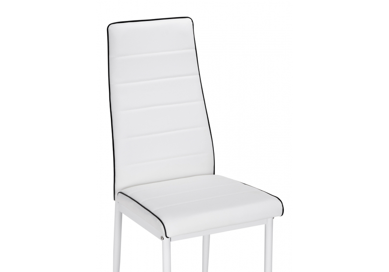 Стул на металлокаркасе, на металлокаркасе DC2-001 white / black