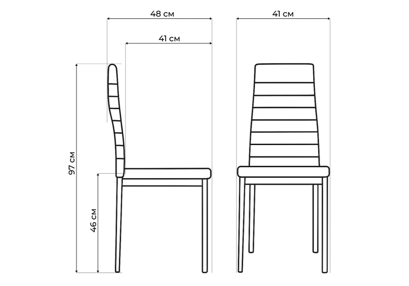 Стул на металлокаркасе, на металлокаркасе DC2-001 white