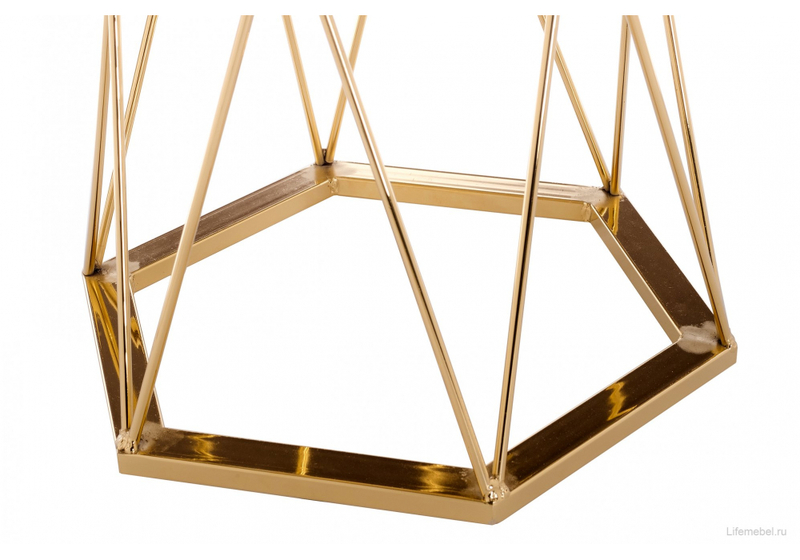 Стол деревянный, Melan white / gold