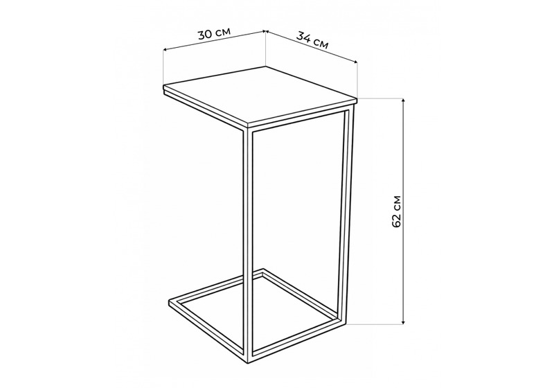 Журнальный стол, Геркулес белый мрамор