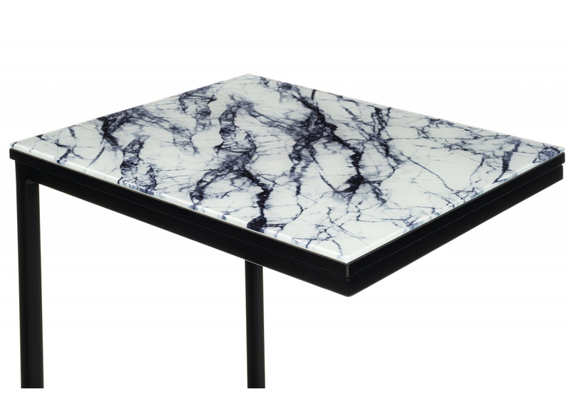 Журнальный стол, Геркулес белый мрамор