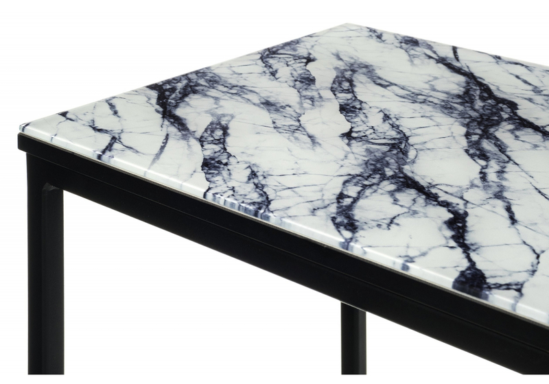 Журнальный стол, Геркулес белый мрамор