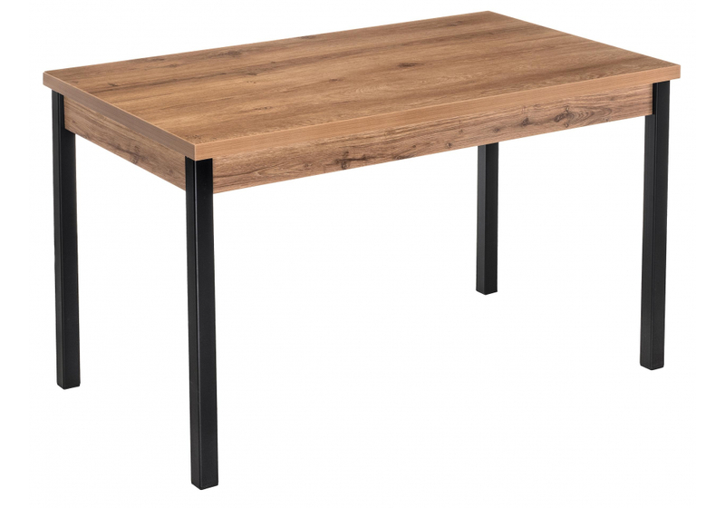 Стол деревянный, Оригон дуб горный / черный матовый