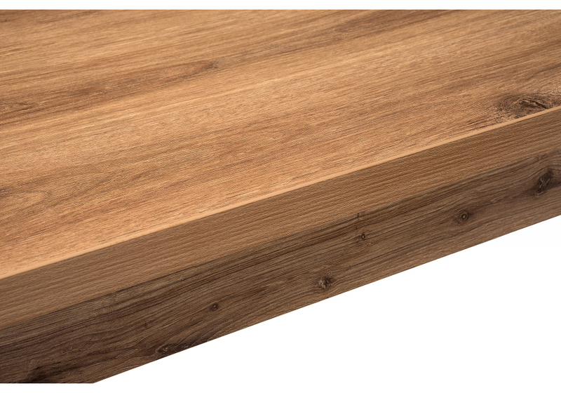 Стол деревянный, Оригон дуб горный / черный матовый