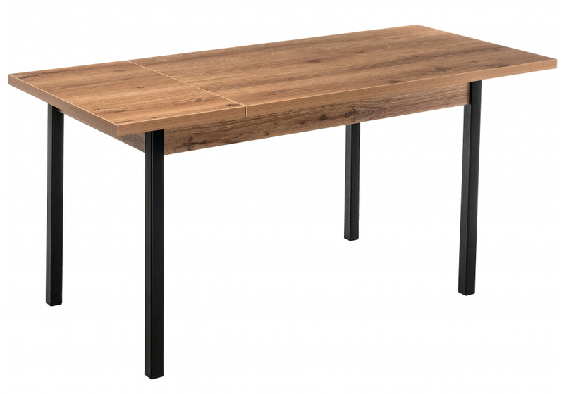 Стол деревянный, Оригон дуб горный / черный матовый